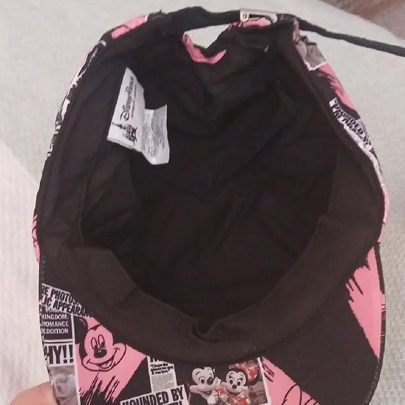Disney Parks News Mickey Mouse Pink and Black Hat - Picture 4 of 7